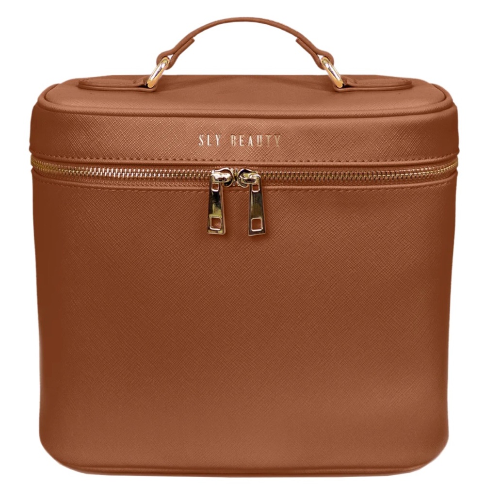 Sly Beauty Ever Need Cosmetic Bag in Saddle